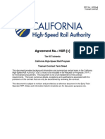 Agreement No.: HSR ( ) : Tier III Trainsets California High-Speed Rail Program Trainset Contract Term Sheet