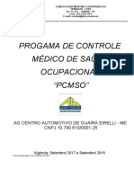 Julho - 17 - Pcmso - Aliança Agricola Do Cerrado S.A