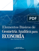 Elementos Basicos de Geometria Analitica para Economia