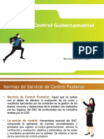 Normas de Servicio de Control Posterior