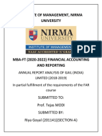 Institute of Management, Nirma University: Submitted To: Prof. Tejas MODI Submitted By: Riya Goyal (201141) (SECTION-A)