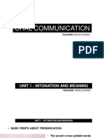 Modulo #1 - Intonation and Meaning