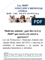 Ley 30407 protege animales y castiga maltrato