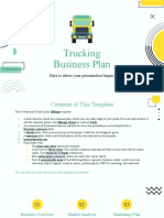 Trucking Business Plan by Slidesgo