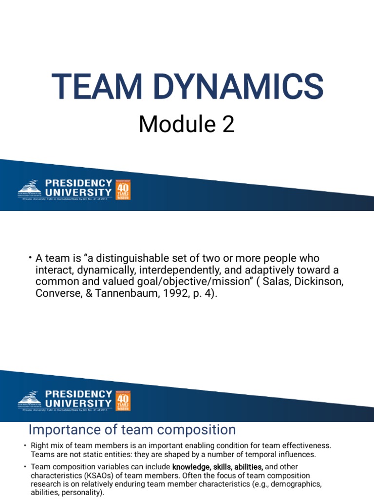 Understanding Team Dynamics and Development | PDF | Team Building ...