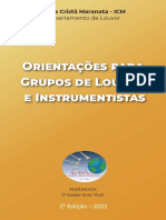 Orientações para Grupos de Louvor e Instrumentistas - 2. Edição (2022)