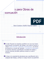 Metrados para Obras de Edificaciones