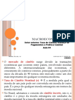 04 Aula 4 Política Cambial Macroeconomia Resenha