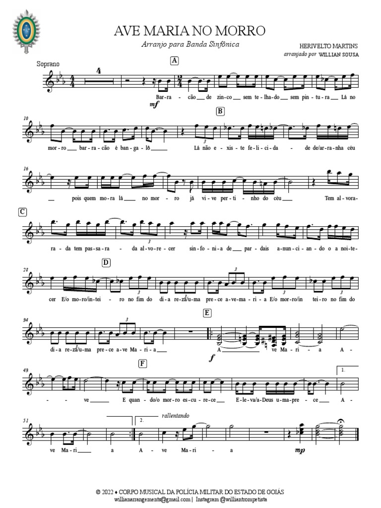 Ave Maria No Morro Voz (Es) PDF