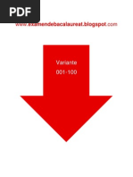 Franceza Normal - Subiectul I - Variante 001-100 - An 2008