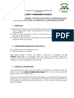 Anexo Plan de Saneamiento y BPM - Protocolos Covid 19