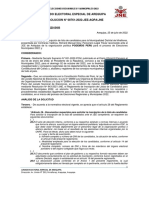 Jurado Electoral Especial de Arequipa RESOLUCION #00761-2022-JEE-AQPA/JNE