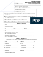 Proforma For Medical Certificate