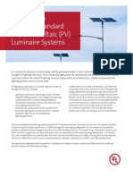 UL 8801, Standard For Photovoltaic (PV) Luminaire Systems