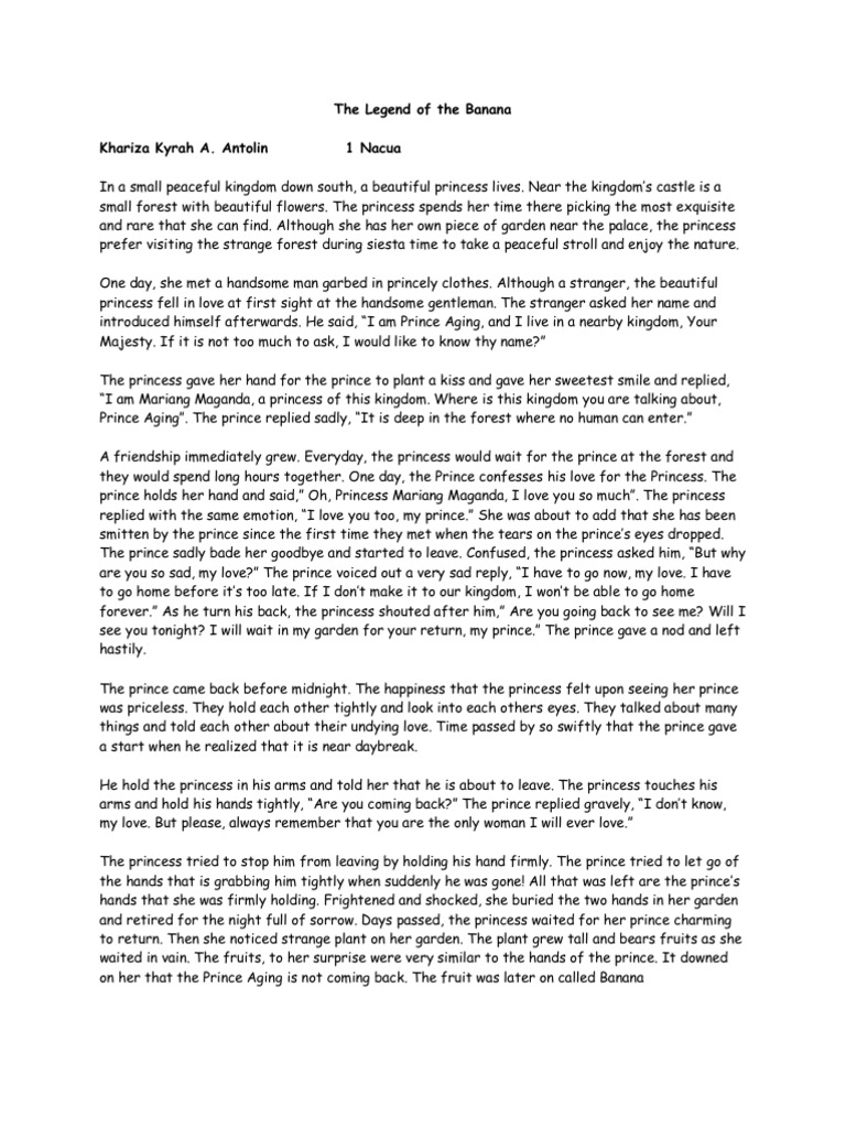 The Legend of The Banana PDF