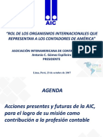 ANTONIO GOMEZ. Rol de Los Organizamos Internacionales Que Representan A Los Contadores de América
