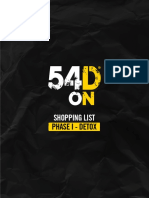 54D ON Phase I Shopping List