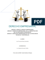 Derecho Empresarial y Recursos Financieros