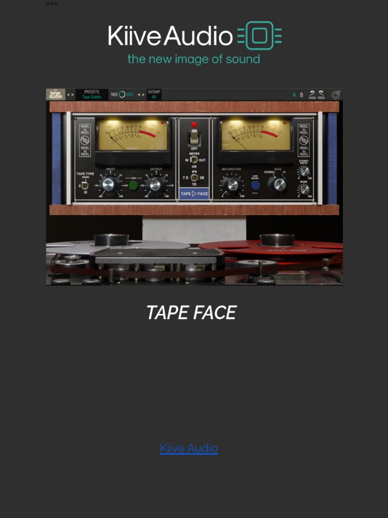 Kiive Audio Tape Face Manual PDF Software Development Computer Engineering