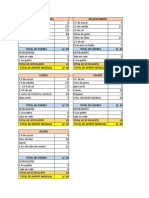 Lista de Viveres - 2022