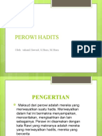 Perawi Hadits Terpenting