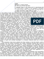 Author: Madelaine Adelman TITLE: The Military and Militarism in Israeli Society SOURCE: American Ethnologist v28 No3 p718-20 Ag 2001