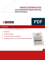 CEM - Marco Normativo Del Proceso de Formalización Minera 211020