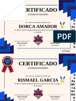 Certificado: Dorca Amador