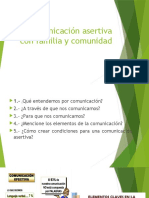 Comunicación Asertiva Con Familia y Comunidad