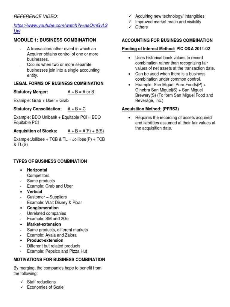 Abc-Business Combinations | PDF | Law