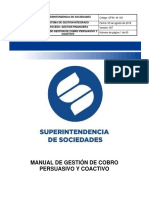 Manual de gestión de cobro persuasivo y coactivo Superintendencia de Sociedades