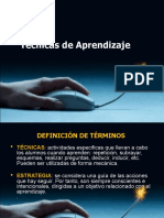 TÉCNICAS de APRENDIZAJE