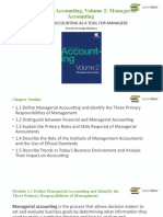 Principles of Accounting, Volume 2: Managerial Accounting: Chapter 1 Accounting As A Tool For Managers