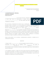 Jurisdicción Voluntaria A Fin de Acreditar La Posesión y Pleno Dominio