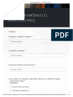 EVALUACIÓN MÓDULO 11. INDUCCIÓN HSEQ