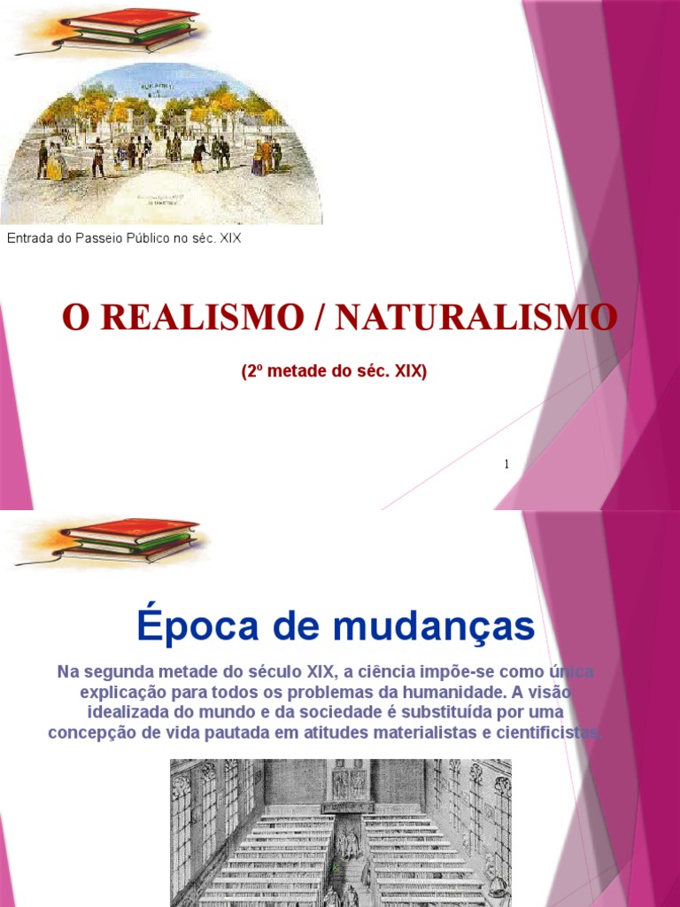 A ascensão do Realismo e do Naturalismo na literatura do século XIX ...