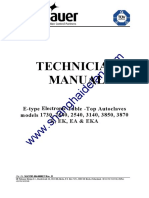 Technician Manual: E-Type Electronic Table - Top Autoclaves Models 1730, 2340, 2540, 3140, 3850, 3870 E, Ek, Ea & Eka