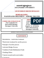 Wastewater Treatment by Aerobic Process - Environmental Biotechnology