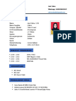 Data Pribadi: Curriculum Vitae