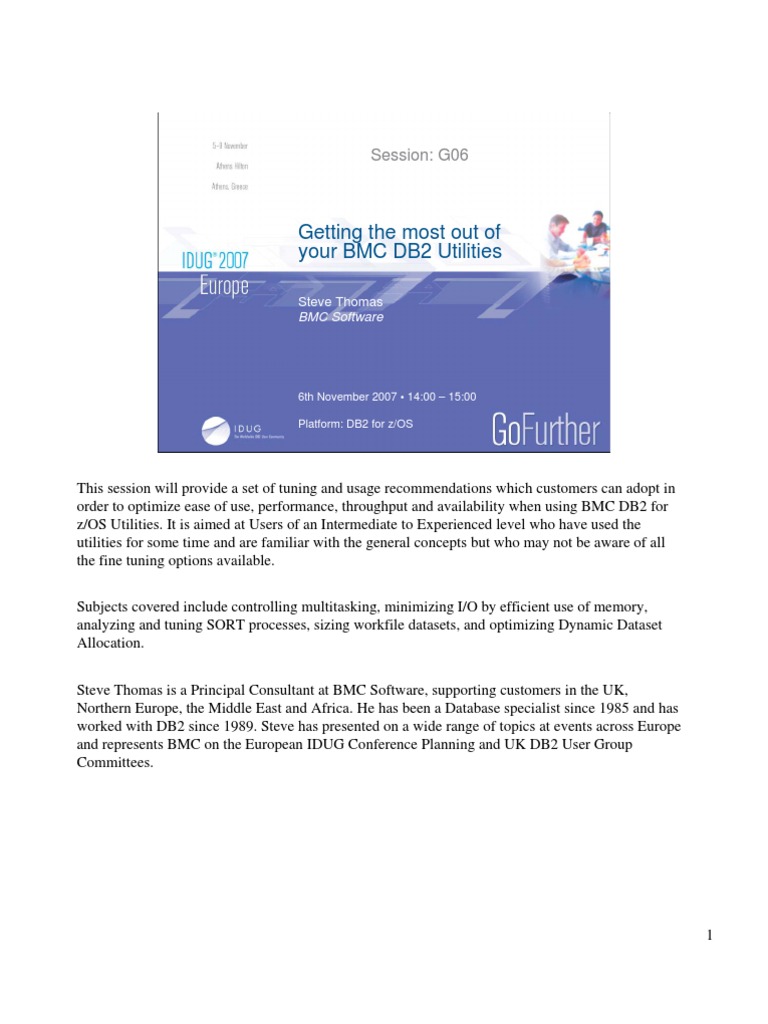 Db2 Utility PDF Computer Data Storage Database Index