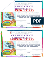 Janfred D. Viray: Certificate of Participation