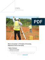 What Is Surveying - 5 Principles of Surveying, Objectives - Use