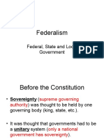 Federalism: Federal, State and Local Government