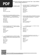 Adverbial Clauses Conjunctions Inversion Advanced Level Test - Quiz (Online Exercise With Answers) 4