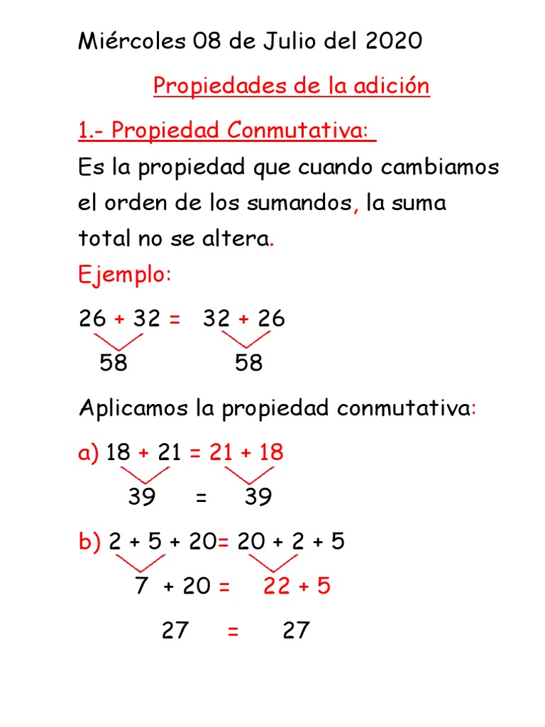 Propiedad Conmutativa PDF
