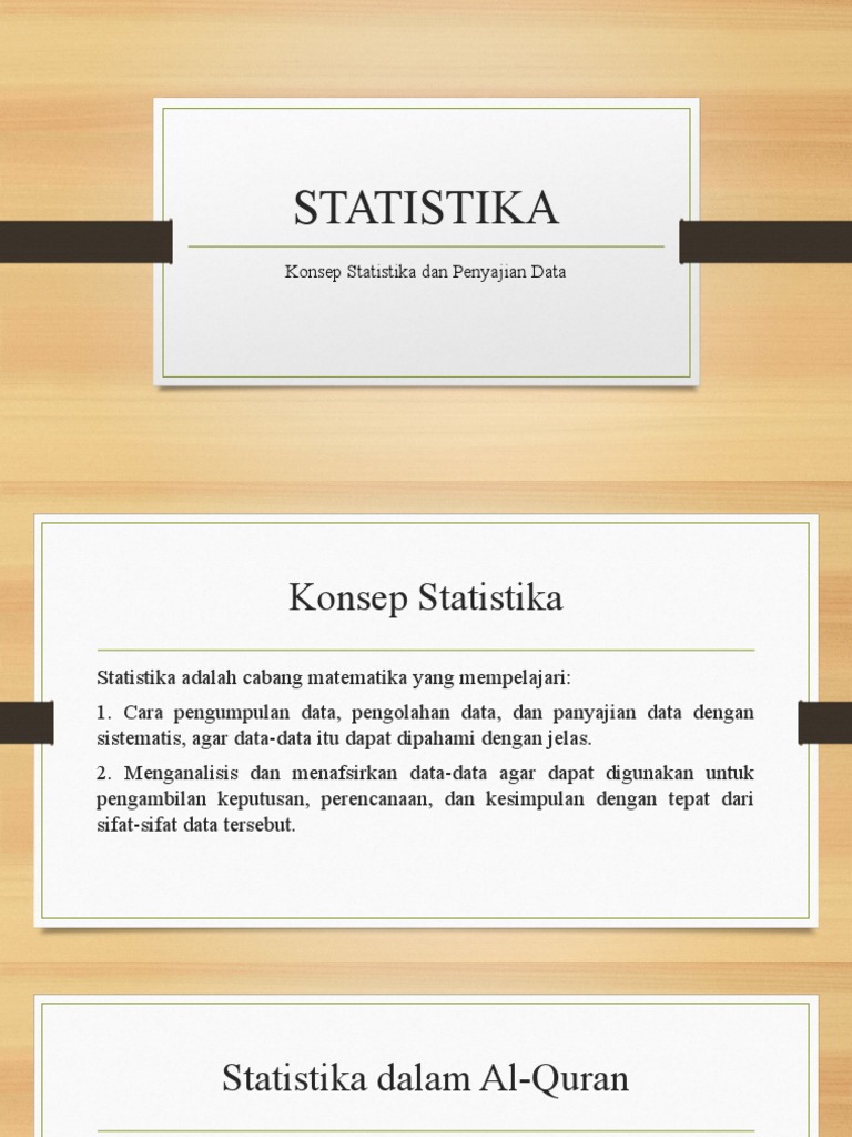 Penyajian Data dalam Statistika | PDF | Metode & Bahan Ajar