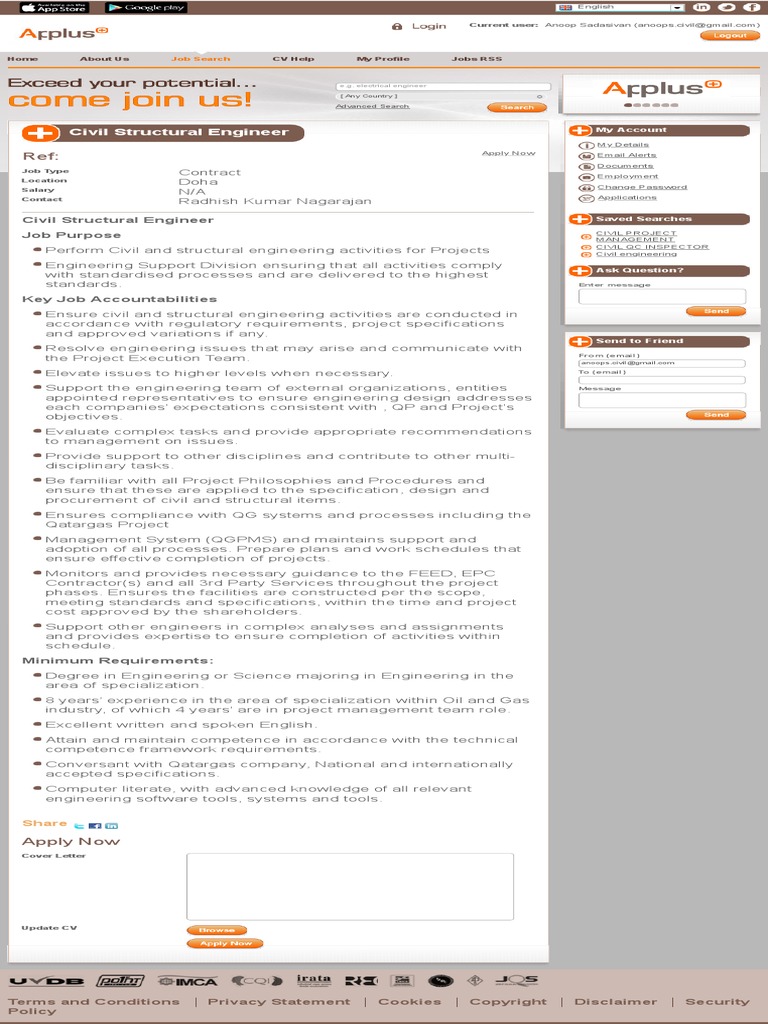 Civil Structural Engineer | PDF | Engineering | Specification ...