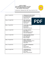 Jadwal Piket Uks PMR