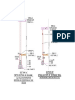 Section Aa' Cross Section of Main Wall Section BB' Cross Section of Verandah Wall