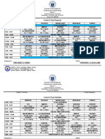 Grade 8 Class Schedule for Dumabel Integrated School